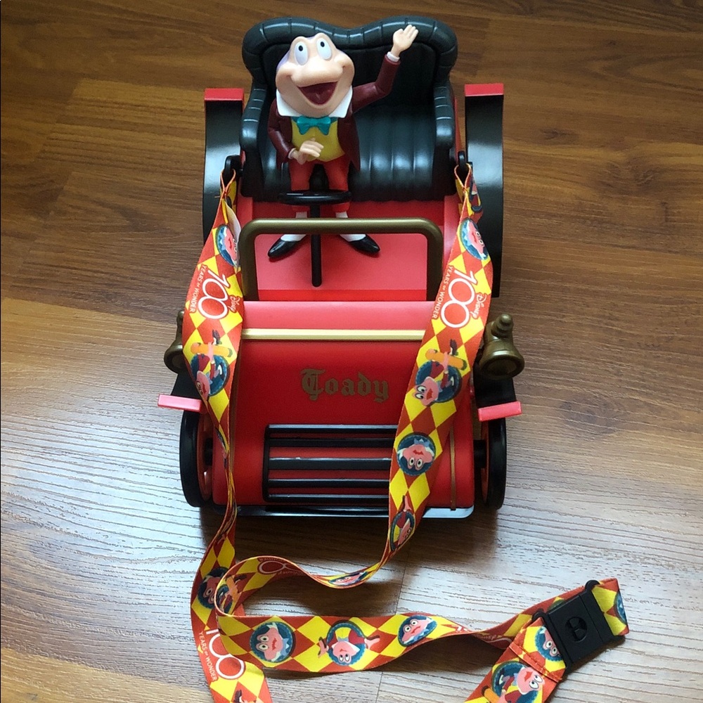 Disney parks Toady Red and Black Kids Ride-On Car popcorn bucket